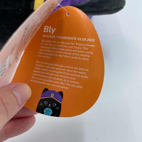Original Squishmallows Halloween Bly the Cat Fortune Teller Plush 10โ Kellytoy - Picture 9 of 13